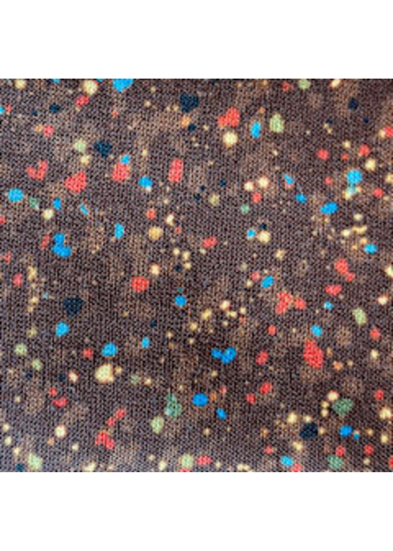 QT Fabrics Speckles - Bruin - Coupon - 210 cm x 275 cm