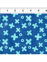 In The Beginning ABC's of Color - X's and O's - Blue - 9JHW1 - Coupon - 100 cm x 110 cm
