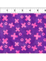 In The Beginning ABC's of Color - X's and O's - Purple - 9JHW2 - Coupon - 100 cm x 110 cm