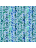 Blank Quilting Sea Glass - Seaweed - Aqua - Coupon - 100 cm x 110 cm