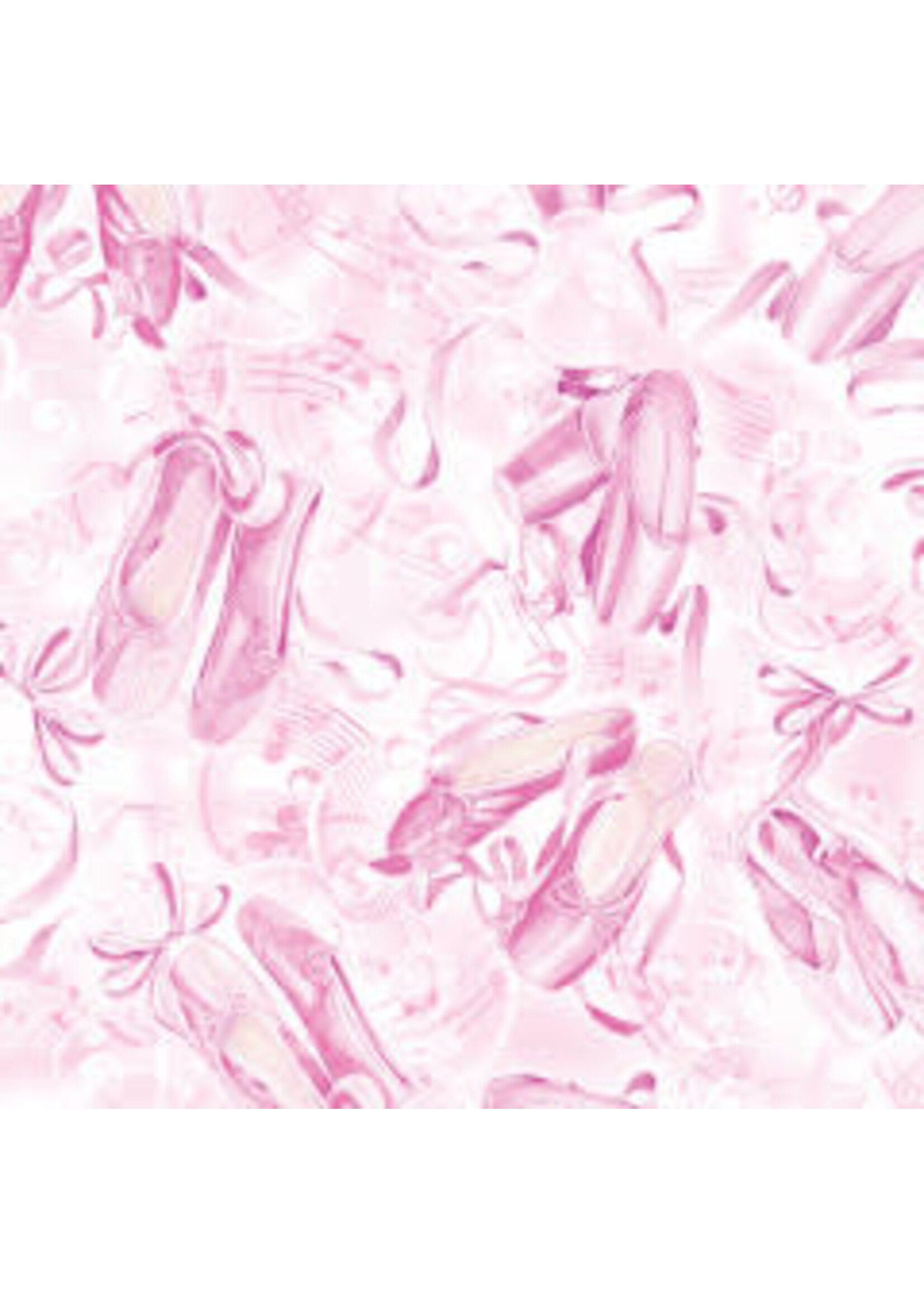 Benartex Studio Ballet - Slippers - Light - Pink - Coupon - 50 cm x 110 cm