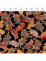 In The Beginning Resplendent - Leaves - Autumn - Coupon - 100 cm x 110 cm