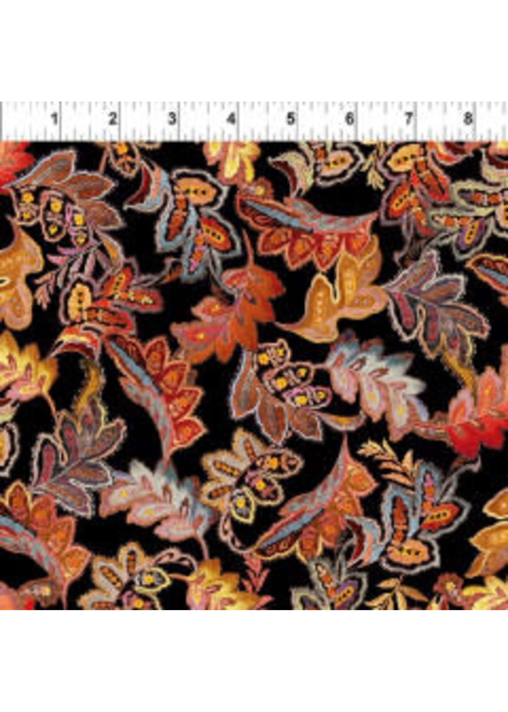 In The Beginning Resplendent - Leaves - Autumn - Coupon - 100 cm x 110 cm