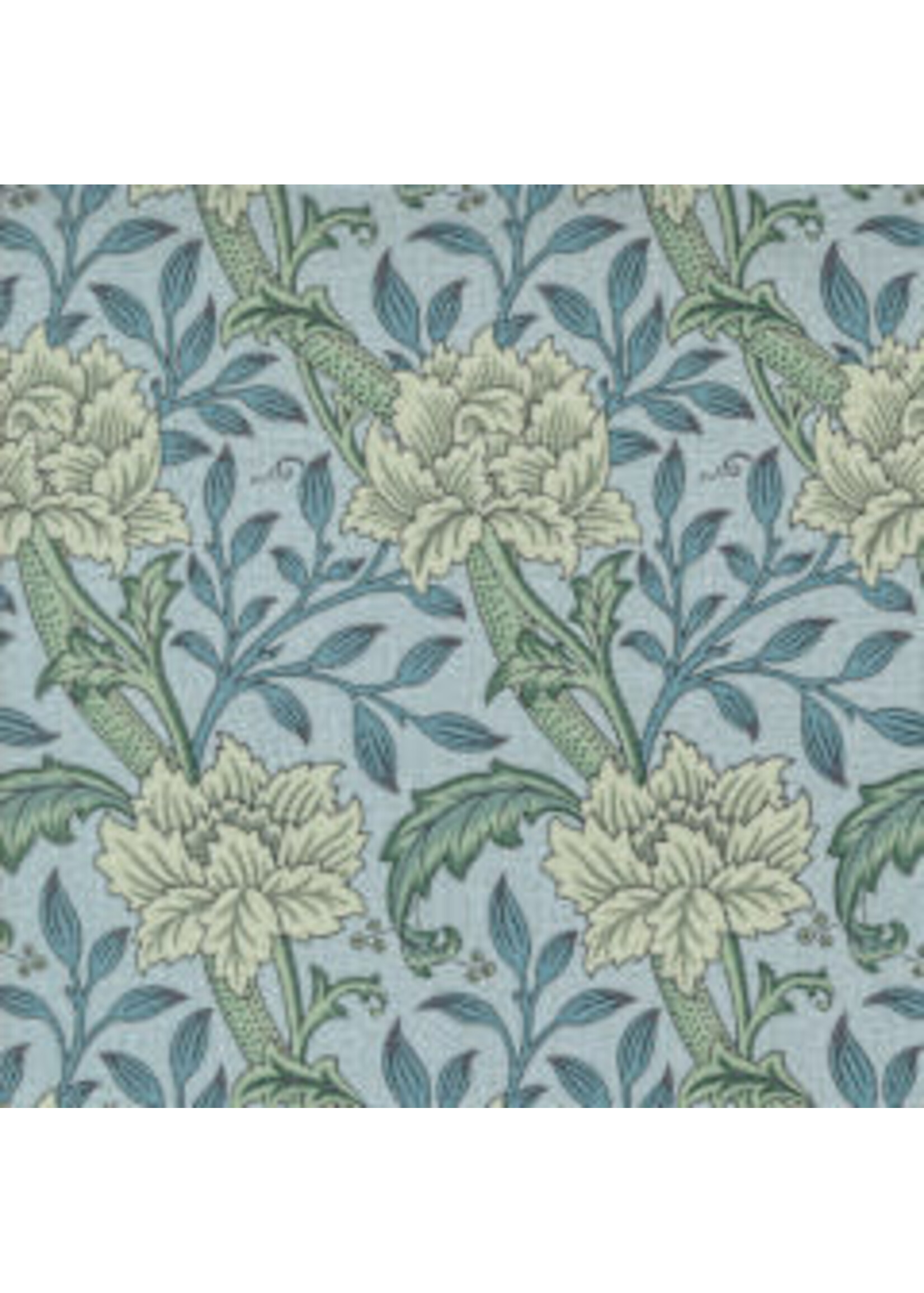 Moda Fabrics Morris Manor - Hammersmith Florals - Sky - Coupon - 100 cm x 110 cm