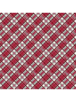 Benartex Studio Woodland Magic - Tartan - Red - Coupon 95 cm x 110 cm