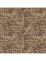Blank Quilting Tessellations Twice - Triangle Geo - Brown - Coupon - 100 cm x 110 cm