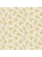 Henry Glass Fabrics Spiced Favorites - Wheat - Delicate Floral - Coupon - 50 cm x 275 cm