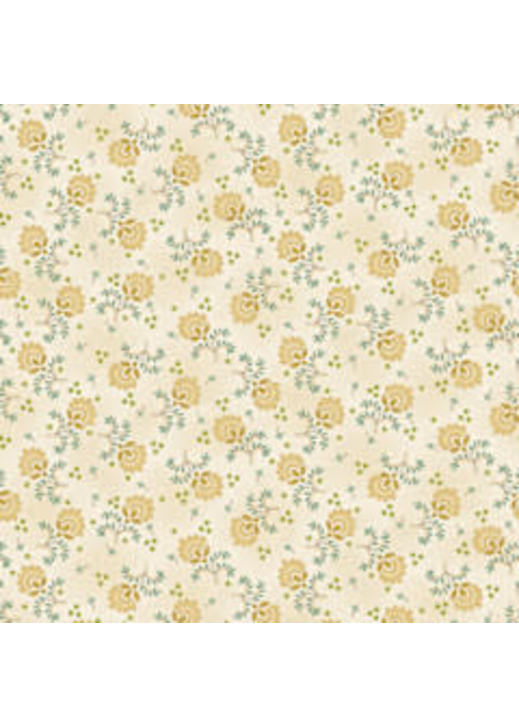 Henry Glass Fabrics Spiced Favorites - Wheat - Delicate Floral - Coupon - 50 cm x 275 cm