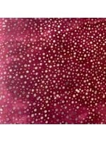 Hoffman Fabrics Bali Dots - Dark Red - 3019-154 - Coupon - 90 cm x 110 cm