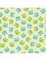 Benartex Studio Playhouse Pals - Ribbet - Light Green - Coupon - 65 cm x 110 cm