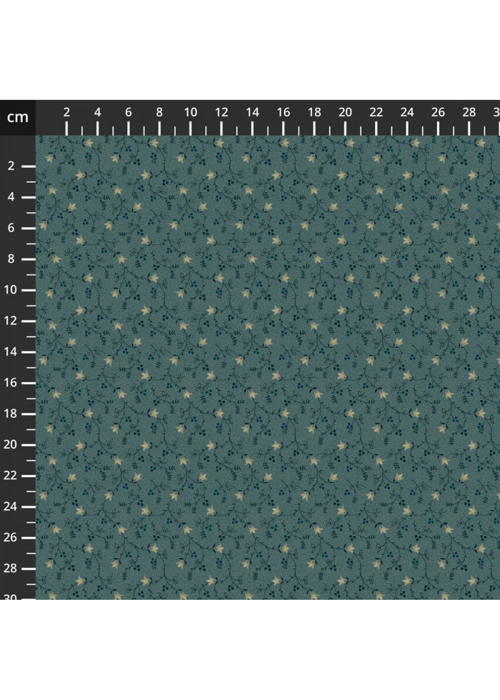 Henry Glass Fabrics Willow Hollow - Tulip - Medium Blue