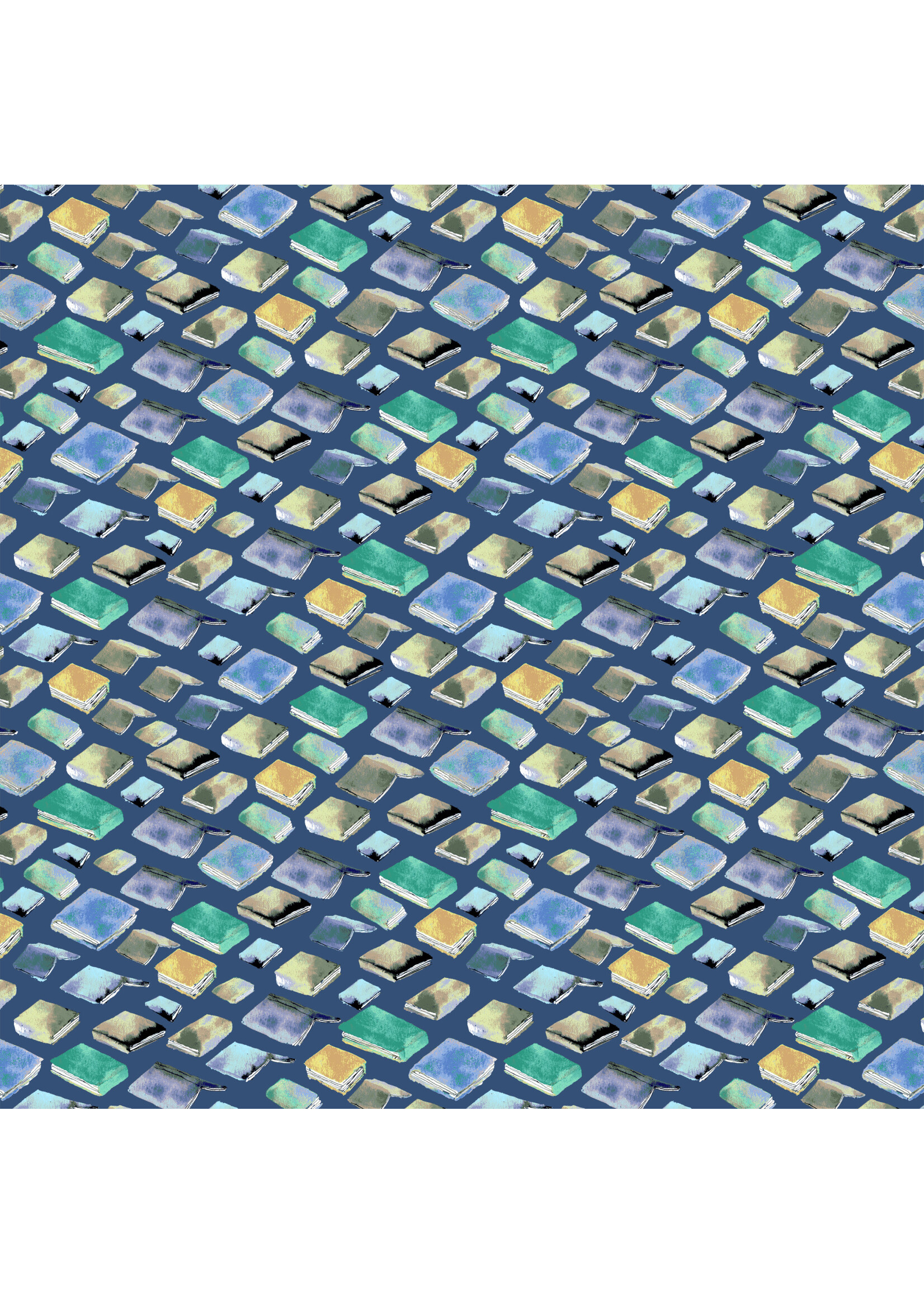 Windham Fabrics Read - Cover To Cover - Blue