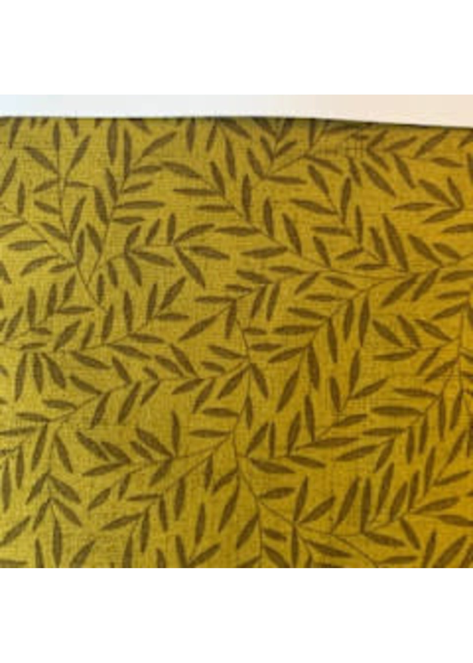 Stof Fabrics Colourflow - Mosterd - 4500-975 - Coupon - 85 cm x 110 cm