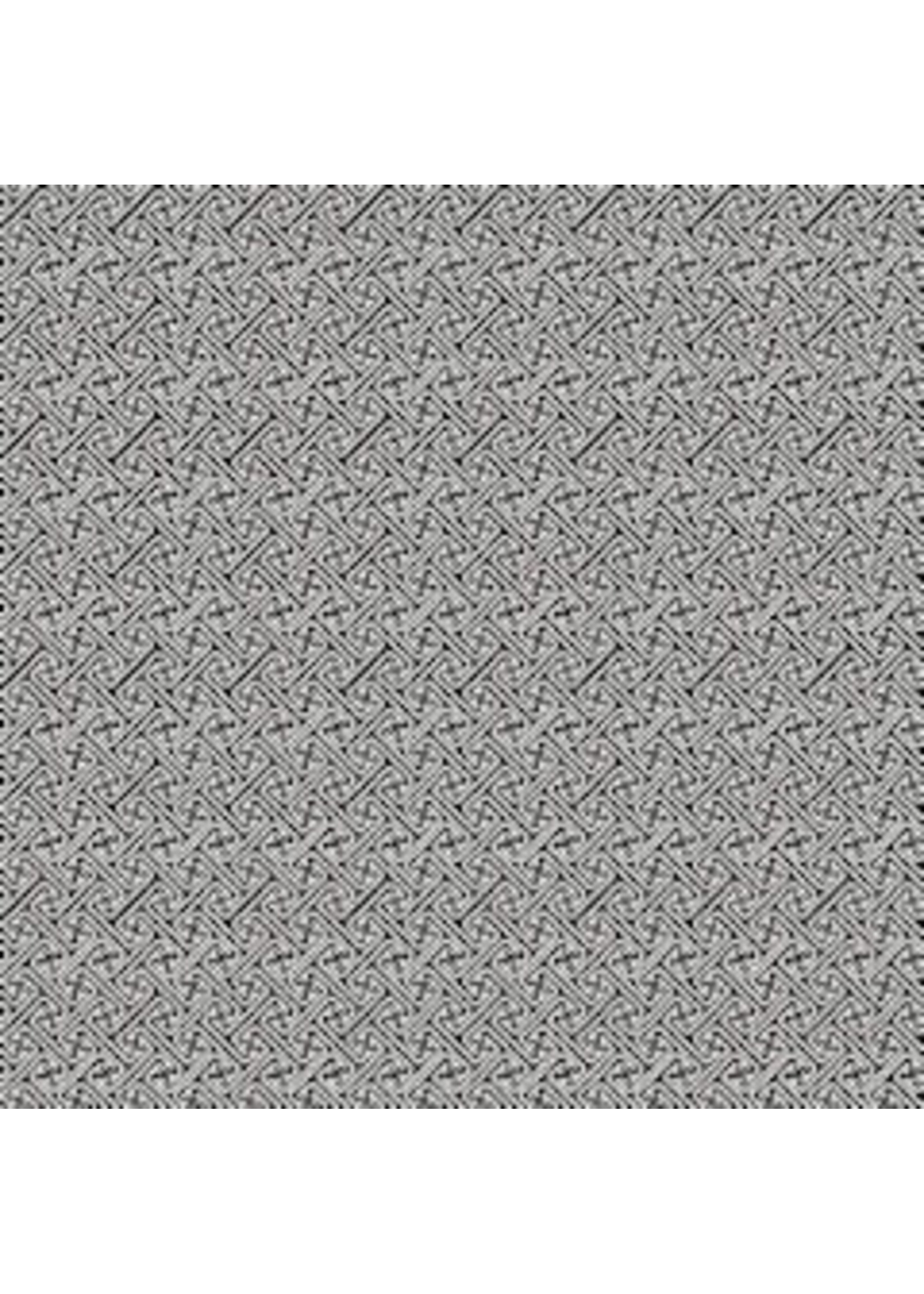 Makower Fern Garden - Lattice - Grey - Coupon - 90 cm x 110 cm