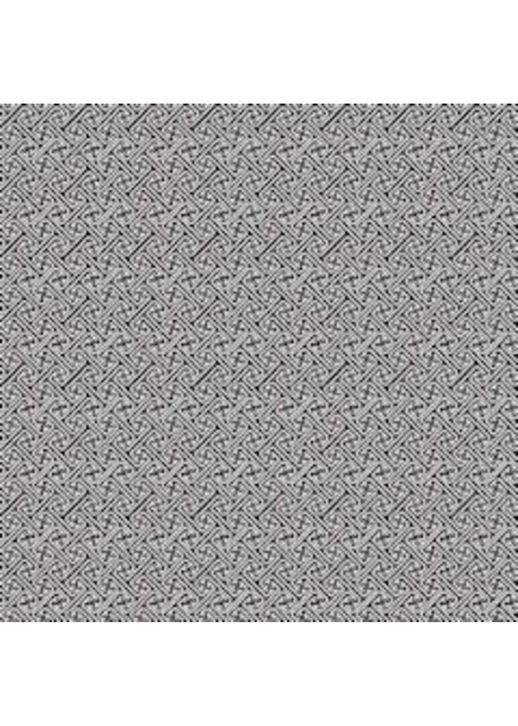 Makower Fern Garden - Lattice - Grey - Coupon - 90 cm x 110 cm