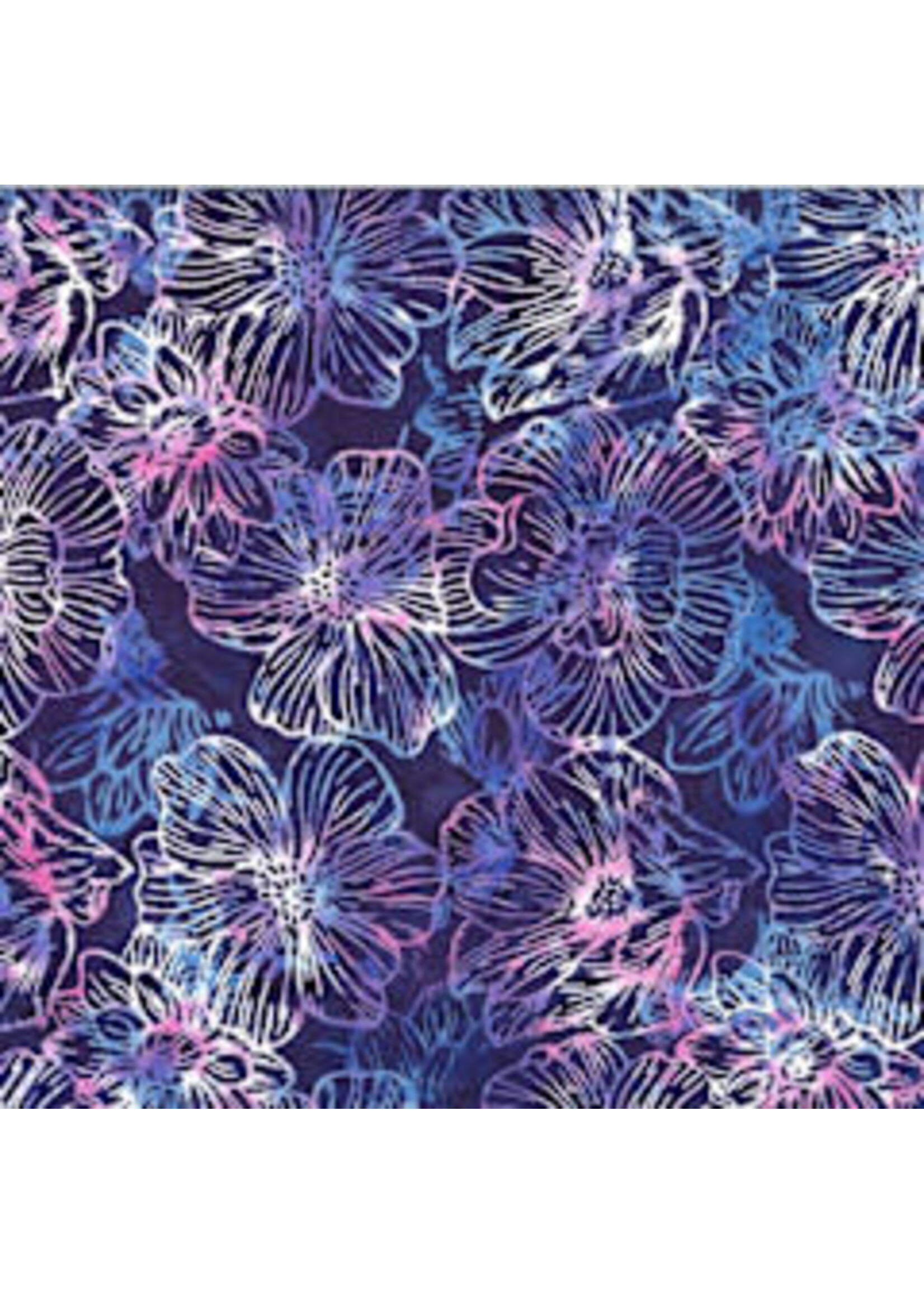 Hoffman Fabrics Bali Handpaints - Salvia - 3371-513 - Coupon - 85 cm x 110 cm