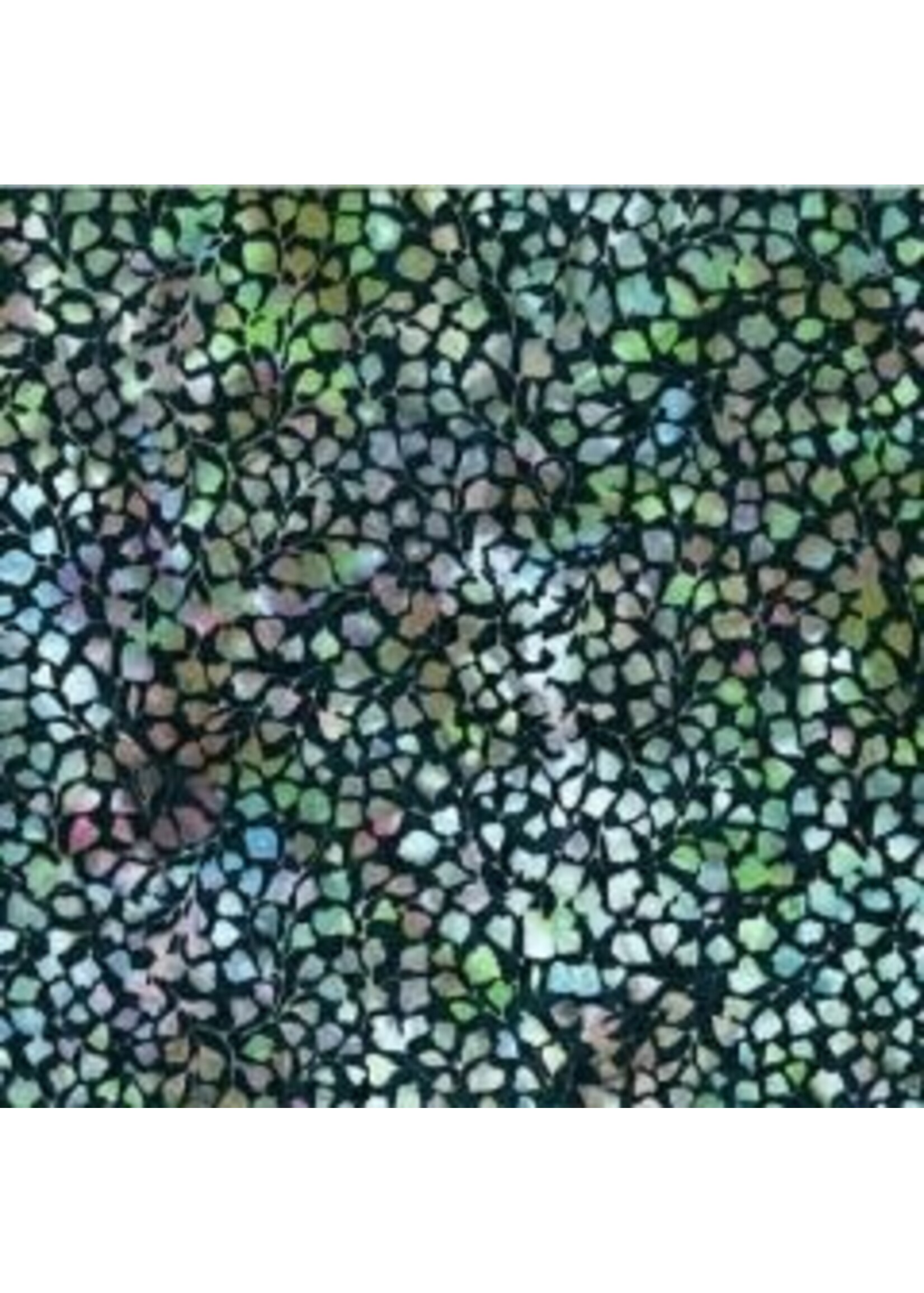 Hoffman Fabrics Bali Handpaints - Blooms - Green - 2393-562 - Coupon - 100 cm x 110 cm