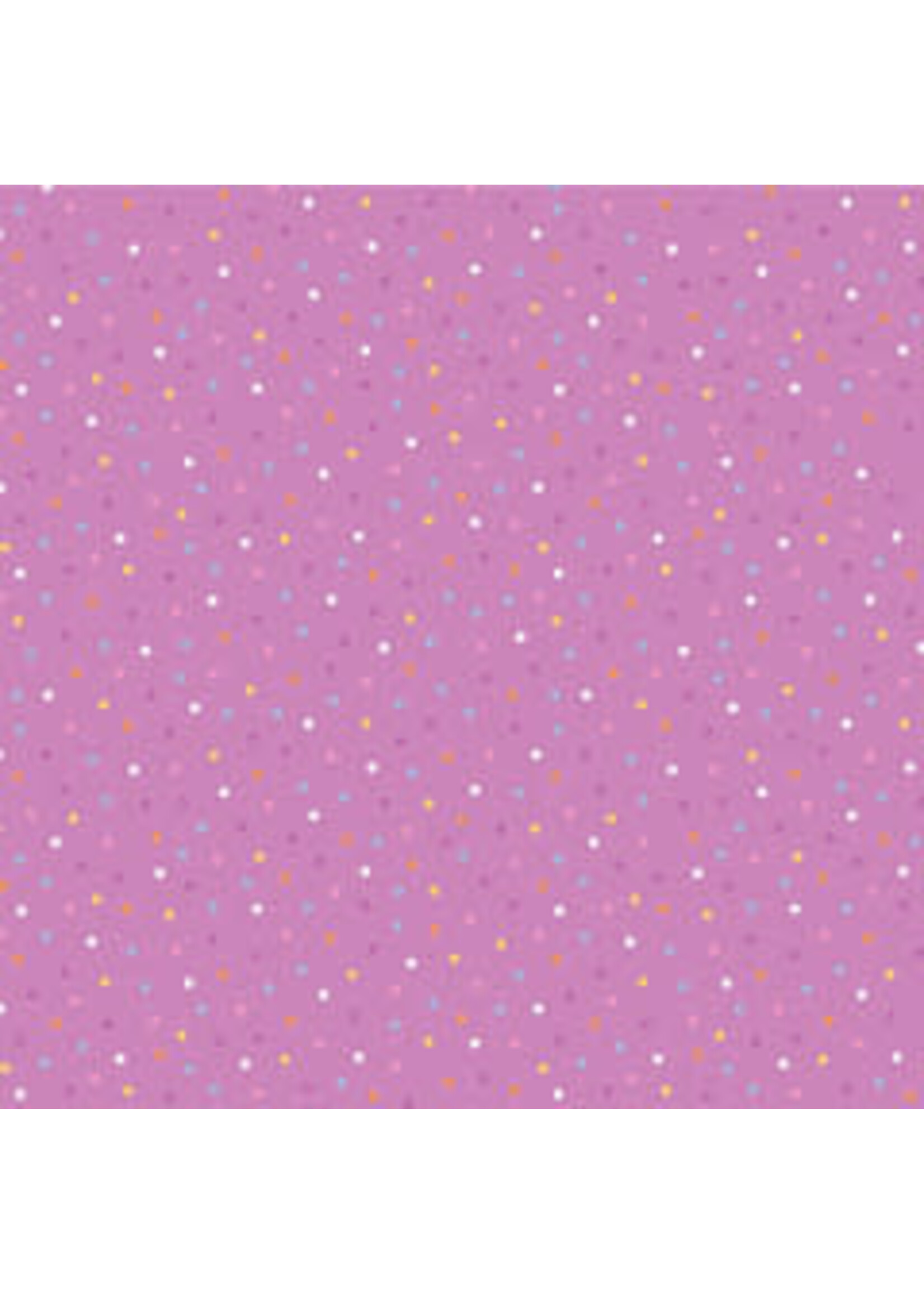 Poppie Cotton Country Confetti - Pansy - Bright Purple - Coupon - 70 cm x 110 cm