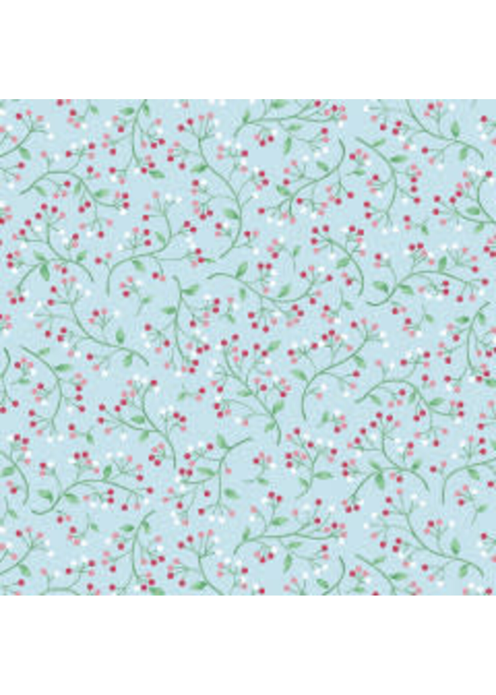 Benartex Studio Wander Lane - Winter Berry - Ice - Coupon - 65 cm x 110 cm