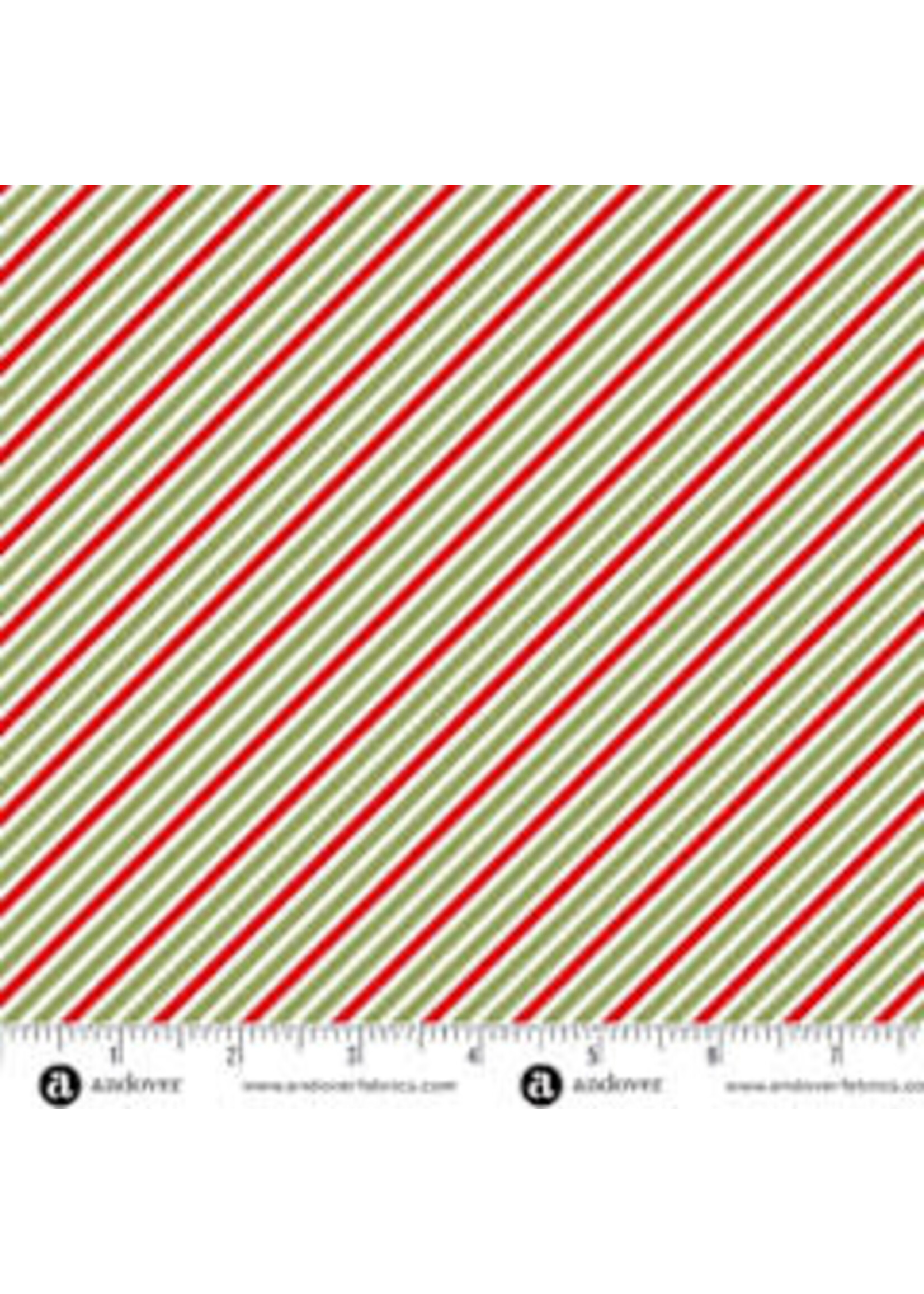 Andover Fabrics Sugarberry - Diagonal Stripe - 1467G - Coupon - 75 cm x 110 cm