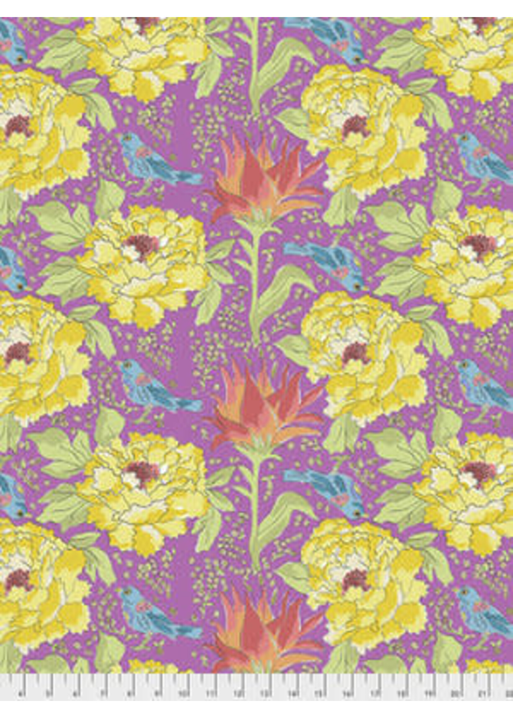 Laura Heine Color Fusion - Bird of Paradise Violet - Coupon - 100 cm x 110 cm