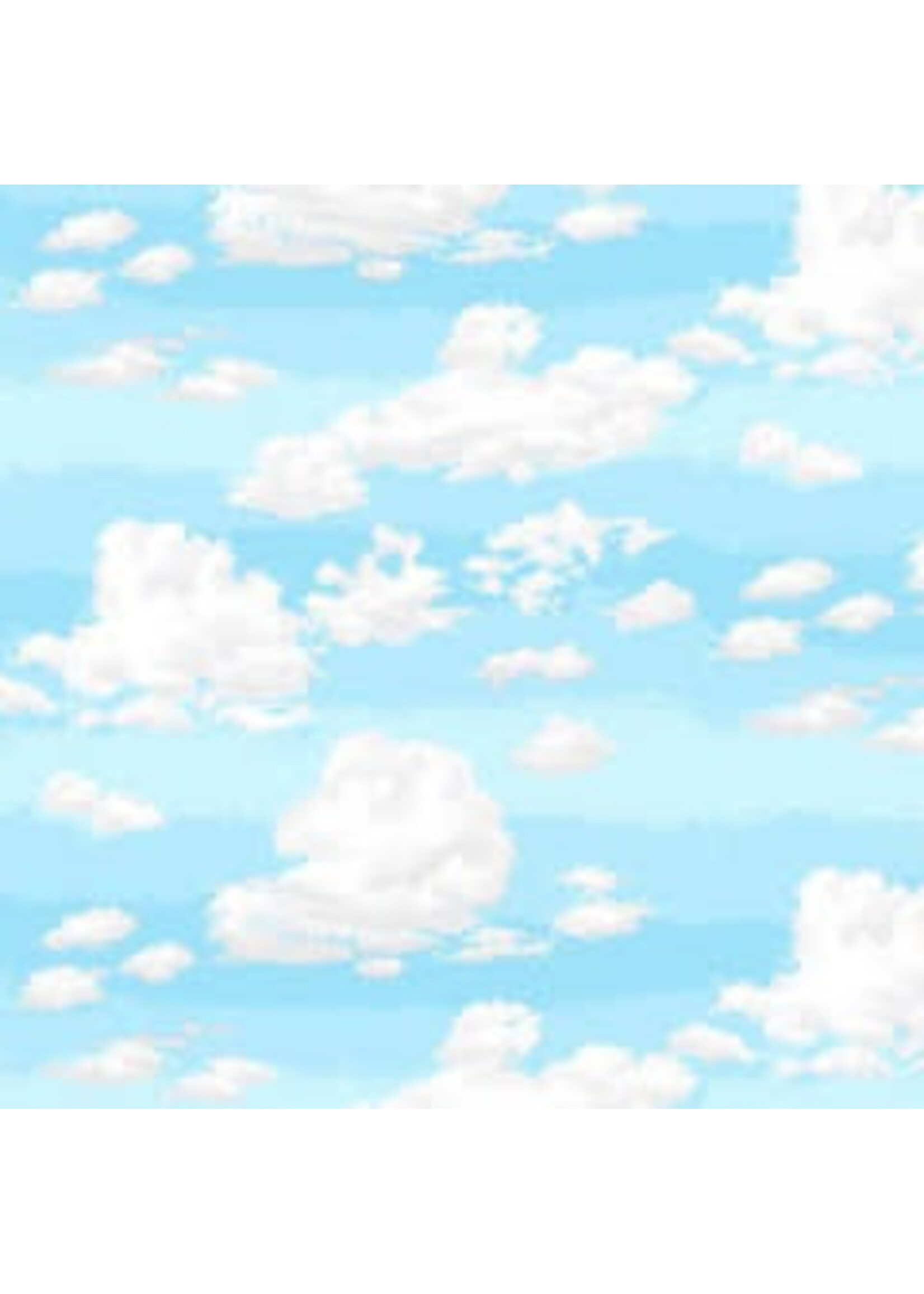 Makower Farm Classics - Sky - Coupon - 100 cm x 110 cm