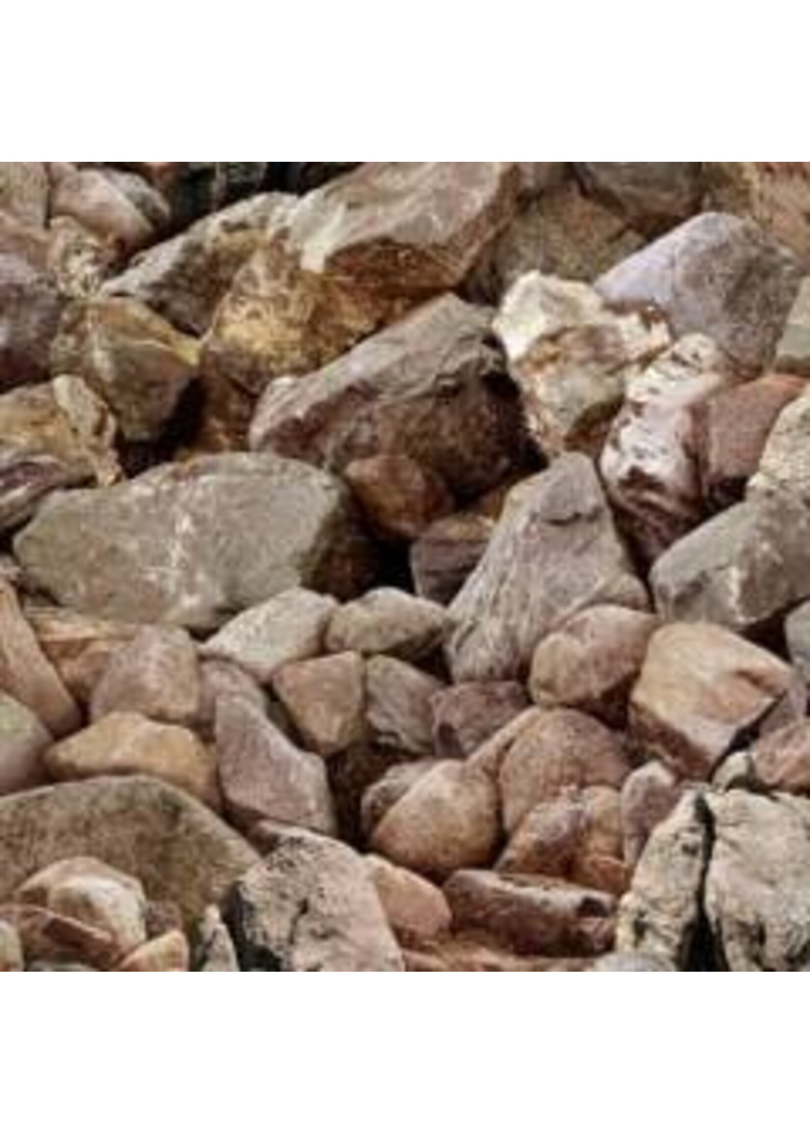 Elizabeth's Studio Landscape Medley - Brown Rocks - Coupon - 100 cm x 110 cm