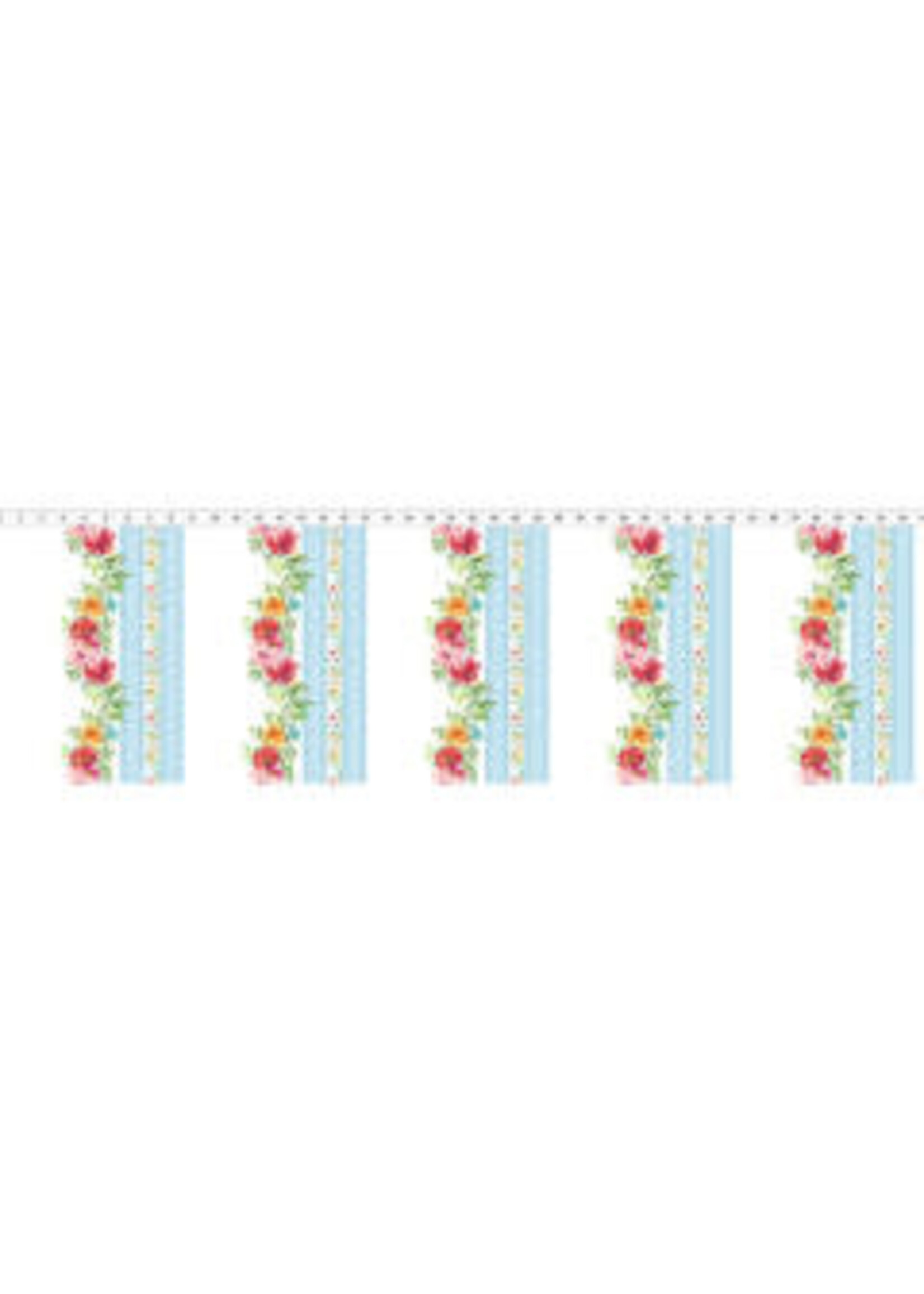 In The Beginning Watercolor Beauty - Border - Multi - Coupon - 100 cm x 110 cm