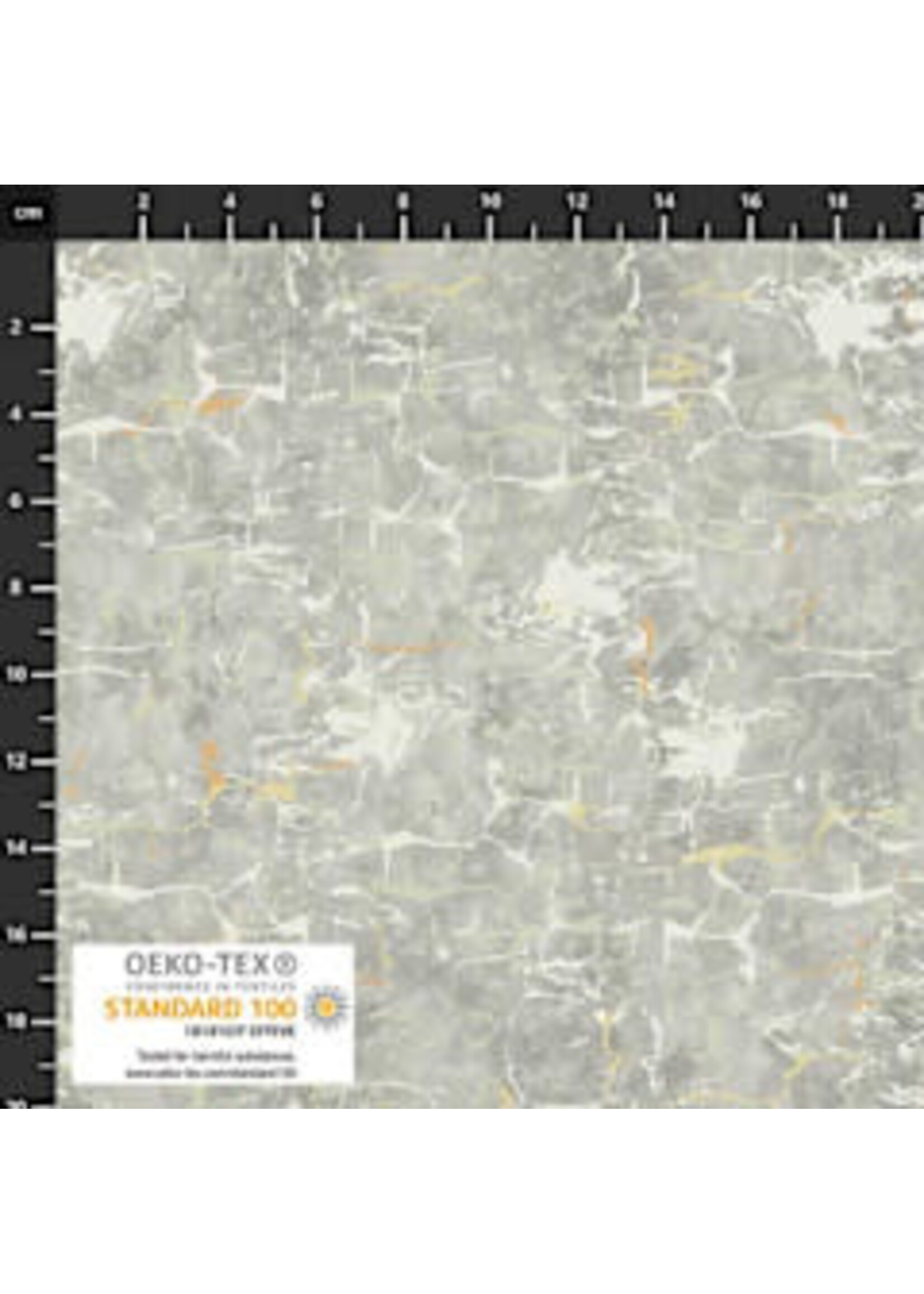 Stof Fabrics Colour Ways - White Grey Cracklen - Coupon - 100 cm x 110 cm