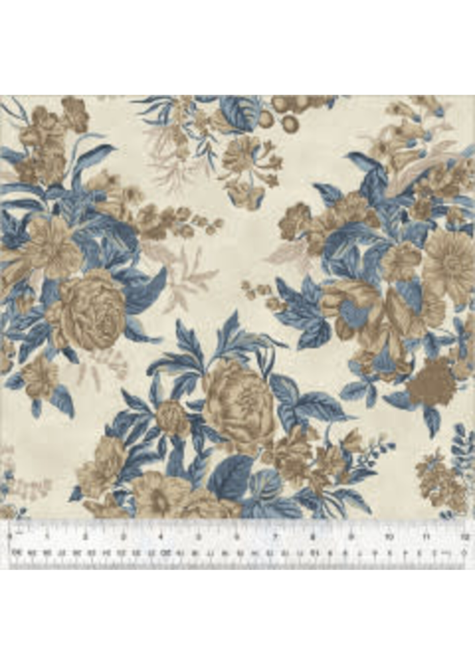 Windham Fabrics Oxford - Garden Abundance - Linen - Coupon - 95 cm x 110 cm