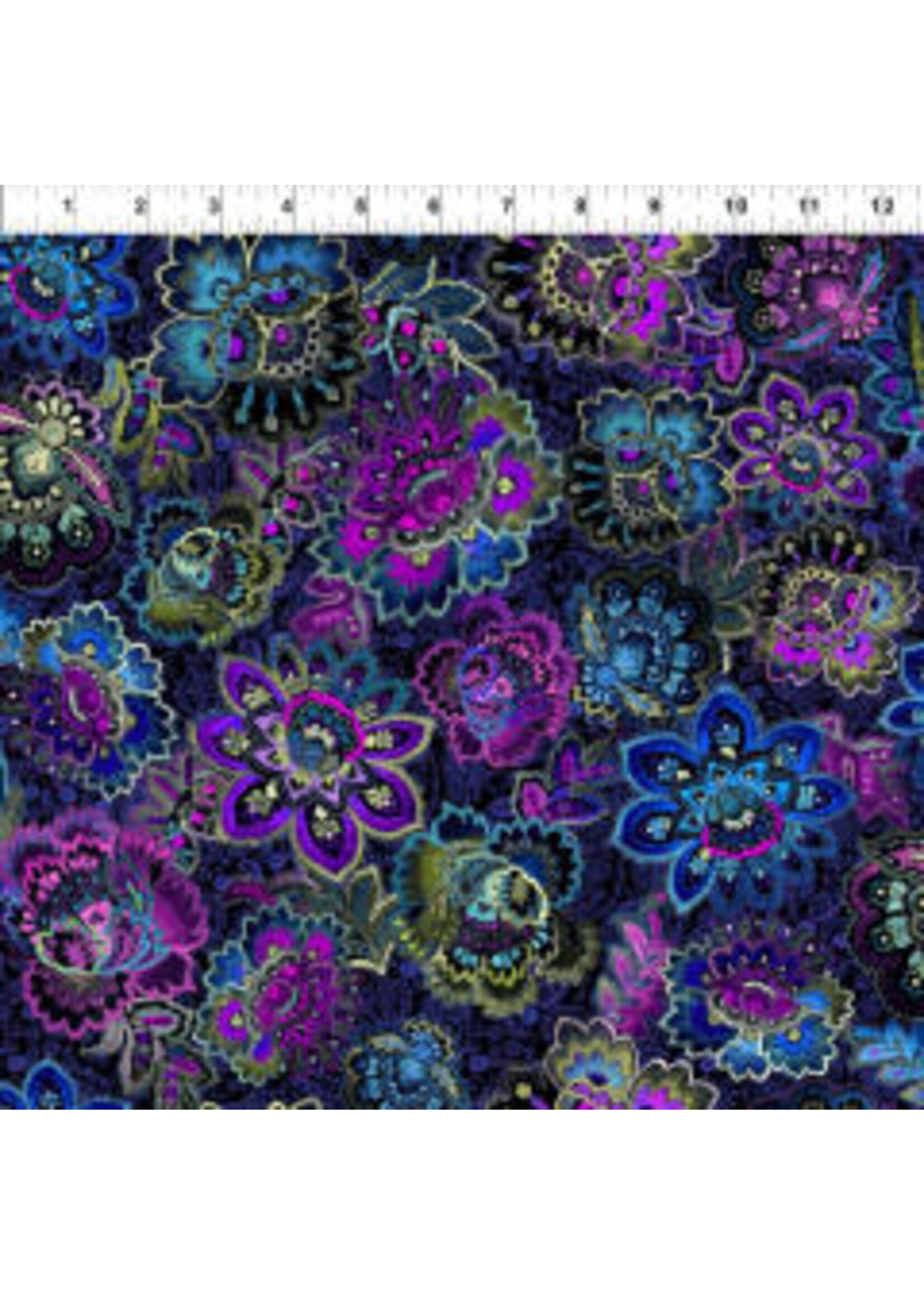 In The Beginning Resplendent - Bloom - Purple - 12JYO3 - Coupon - 90 cm x 110 cm