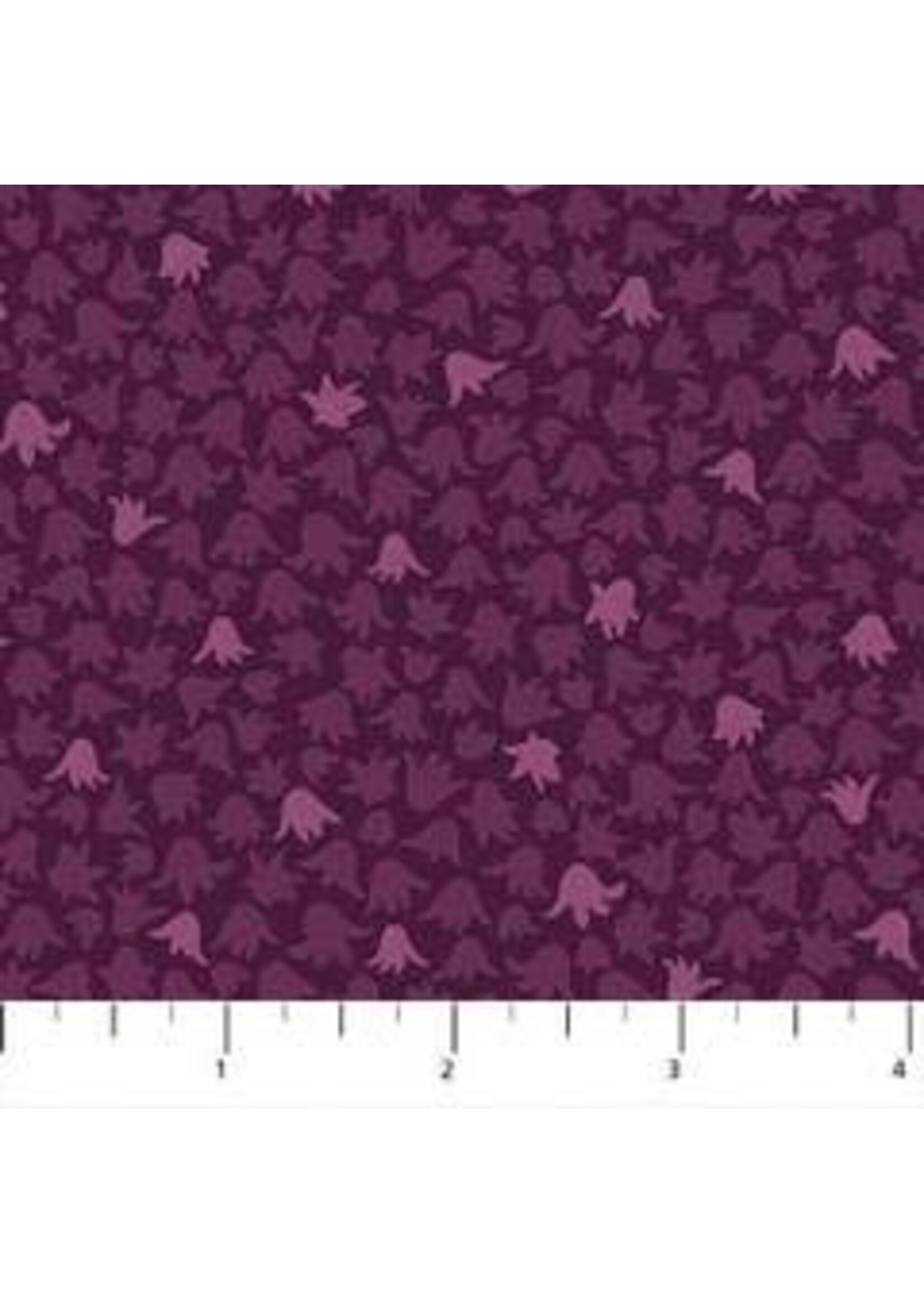 Figo Fabrics Mountain Meadow - Dark Purple - Coupon - 90 cm x 110 cm