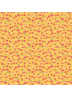Windham Fabrics Frolic - Mushroom - Yellow - Coupon - 95 cm x 110 cm