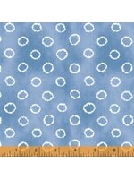 Windham Fabrics Indigo Dyed - Tied Medium - Coupon - 60 cm x 110 cm