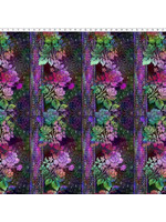 In The Beginning Halcyon II - Border - Magenta - 20HN3 - Coupon - 100 cm x 110 cm