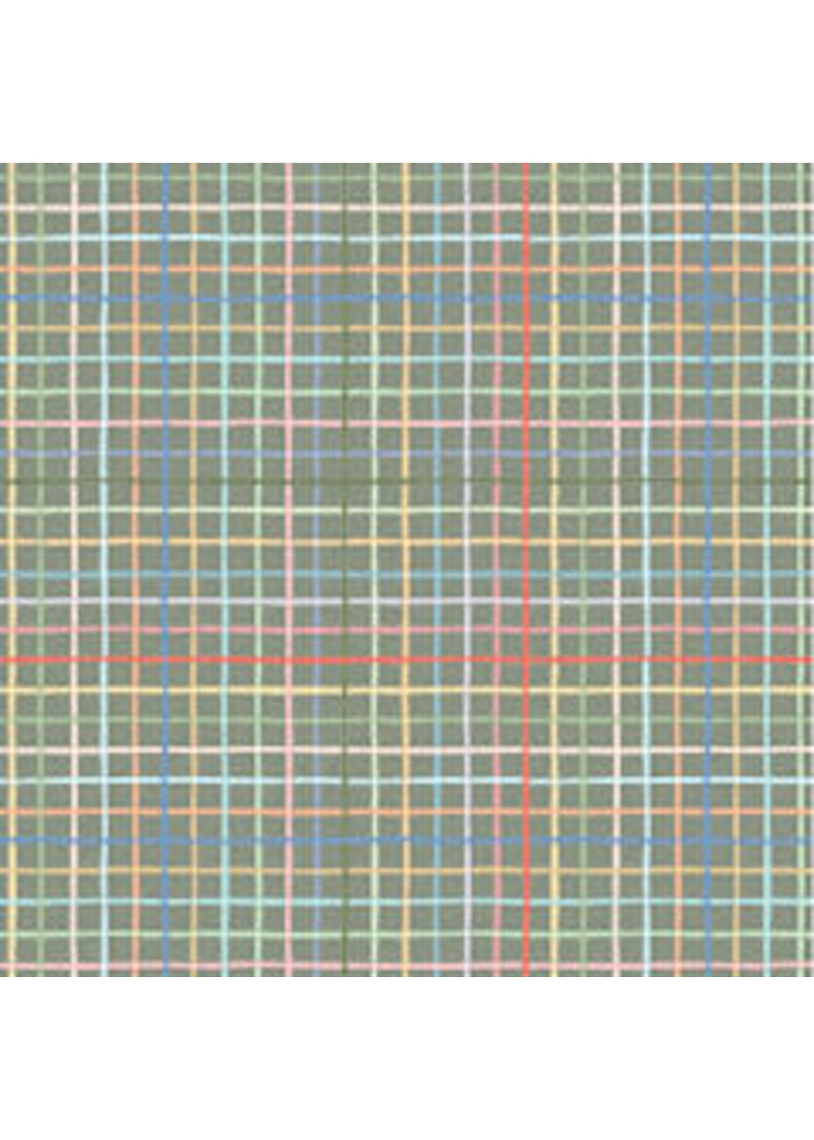 Windham Fabrics Robin - Picnic Blanket - Darke Sage - Coupon - 100 cm x 110 cm