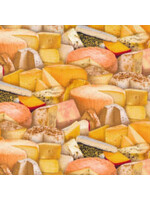 Elizabeth's Studio Food Festival - Cheese - Yellow - Coupon - 100 cm x 110 cm
