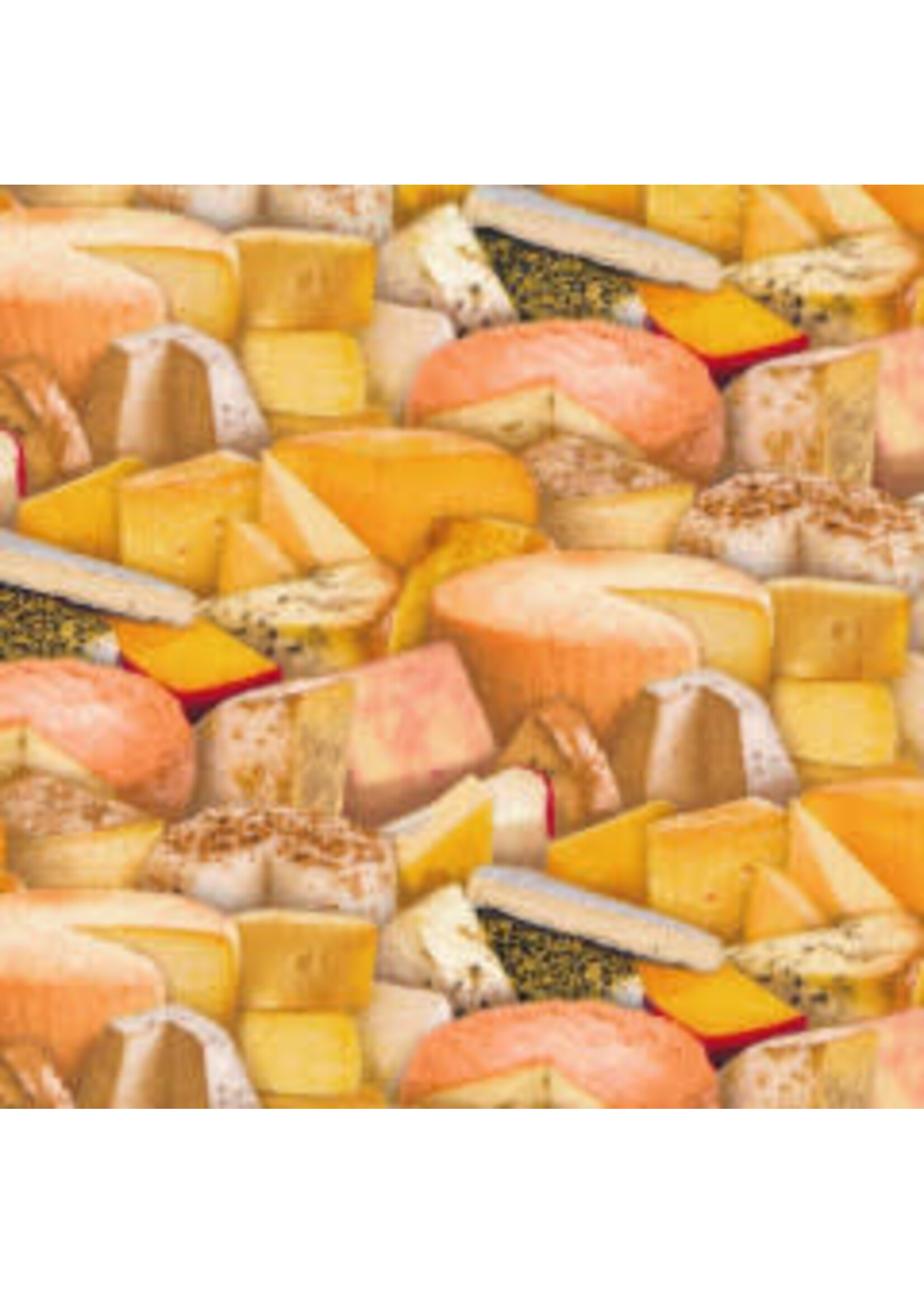 Elizabeth's Studio Food Festival - Cheese - Yellow - Coupon - 100 cm x 110 cm