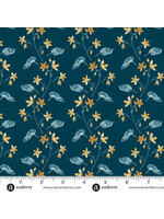 Laundry Basket Quilts Edyta Sitar - Beach House - Clematis - Midnight - 1167B - Coupon - 100 cm x 110 cm