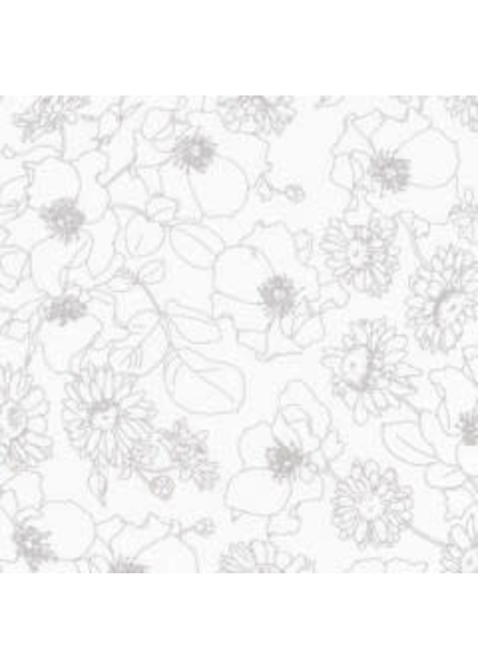 Robert Kaufman Whisper Prints - Shadow - Coupon - 100 cm x 110 cm
