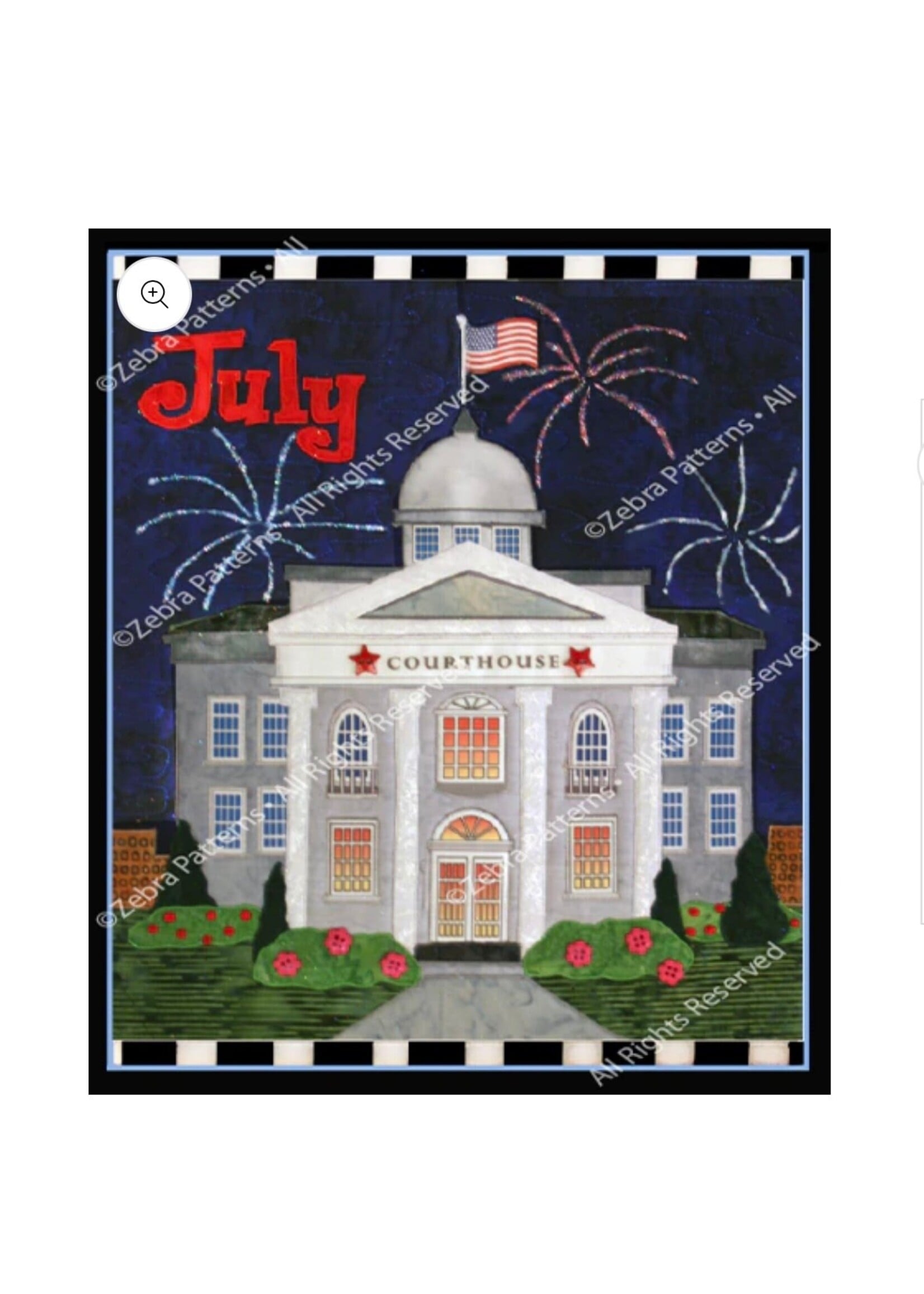 Zebra Patterns Patroon + Panel - Holiday Houses - July