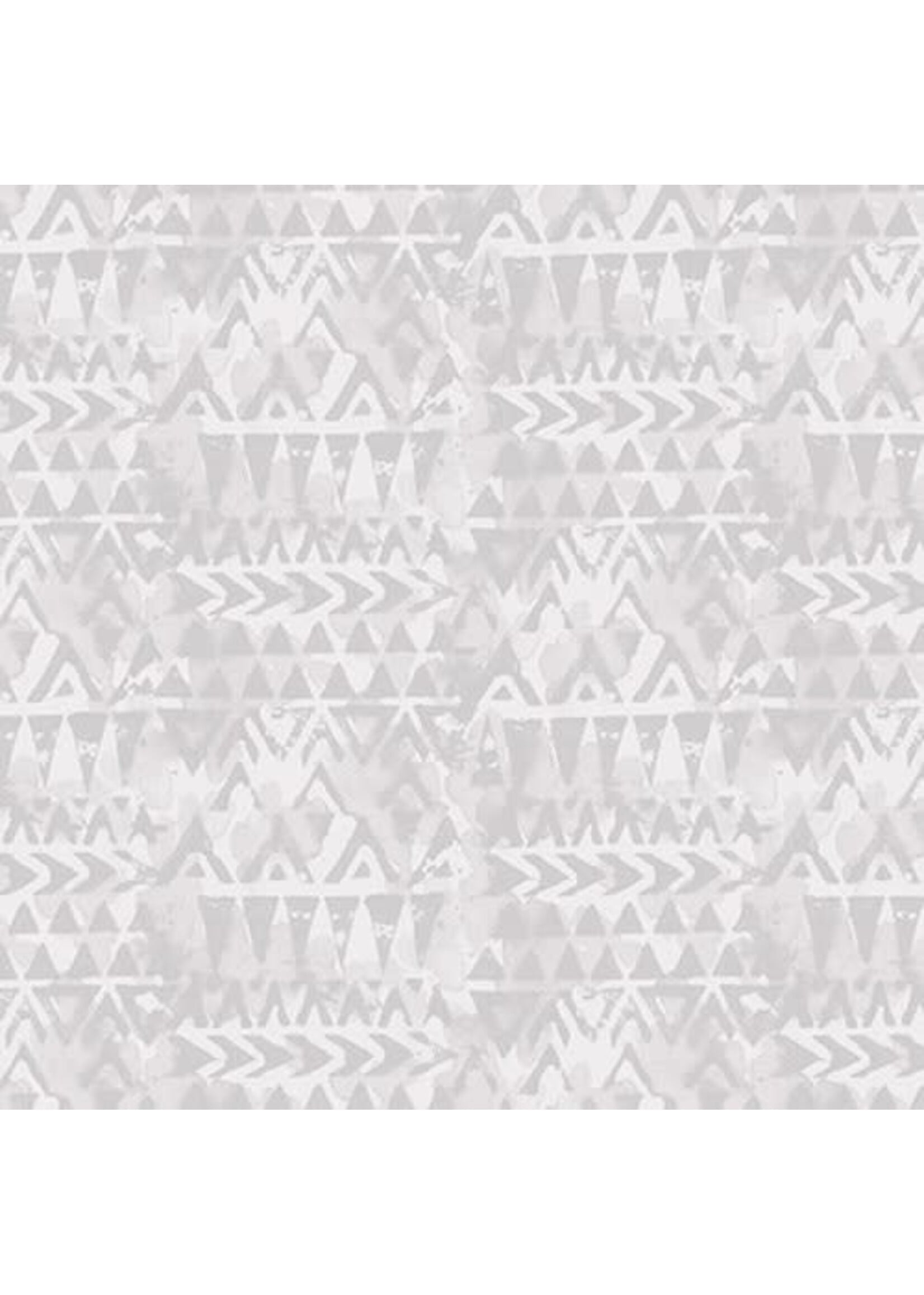 Blank Quilting Tessellations Twice - Triangle Geo - Gray - Coupon - 100 cm x 110 cm