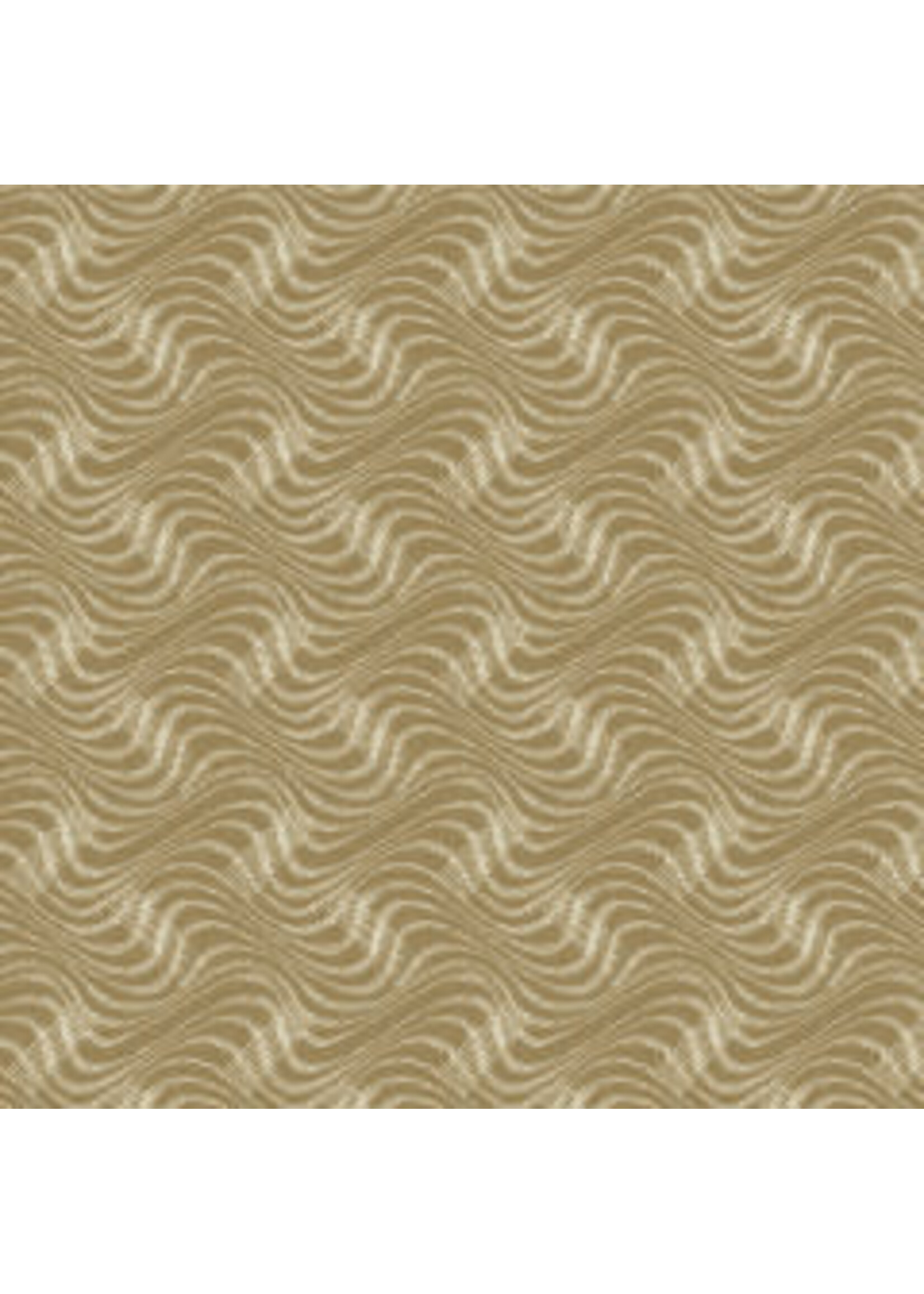 Windham Fabrics Marlais - Waves - Brass - Coupon - 100 cm x 110 cm