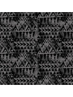 Blank Quilting Tessellations Twice - Triangle Geo - Black - Coupon - 100 cm x 110 cm