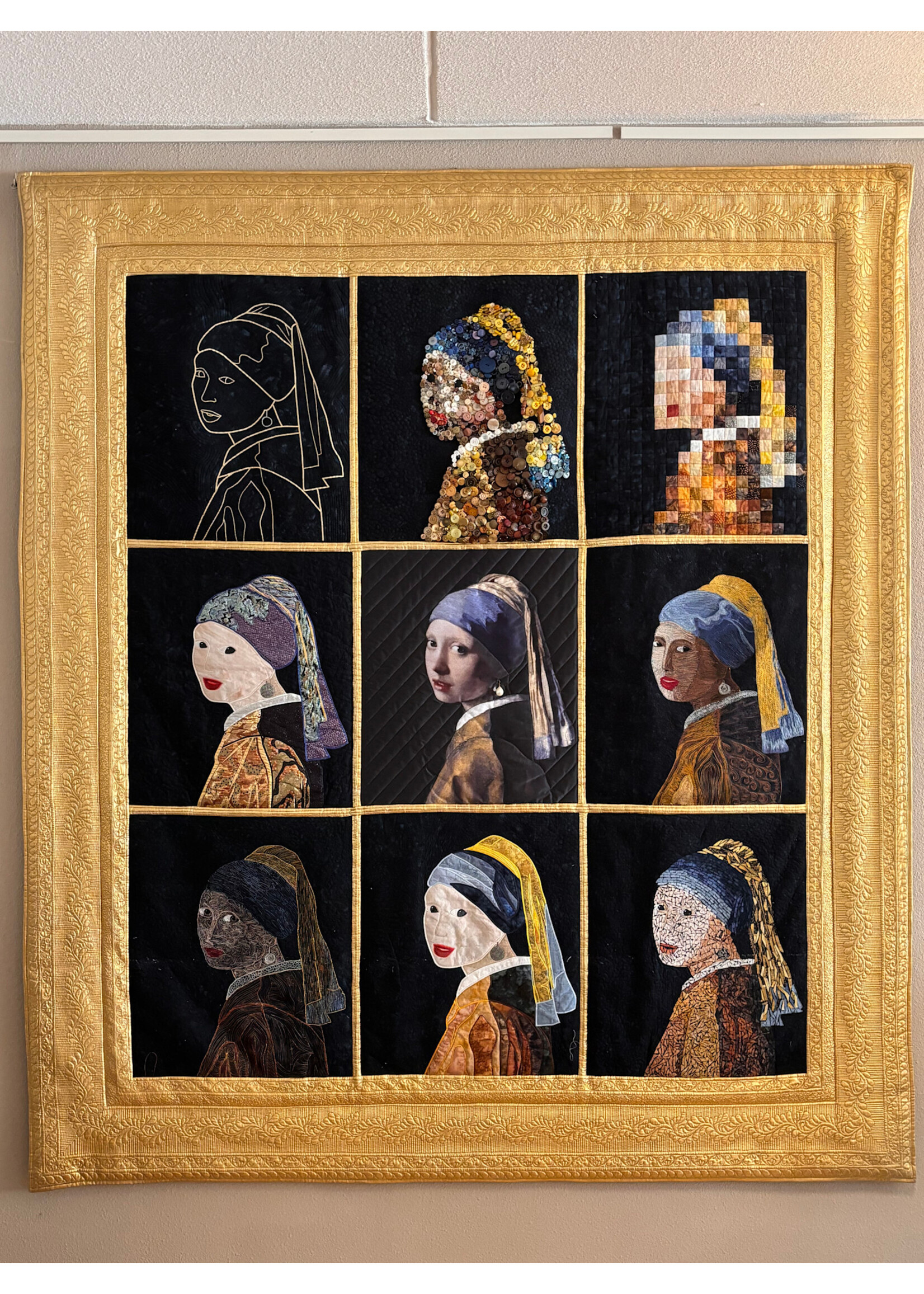 Quilt - Meisje met de parel - 215 cm x 220 cm
