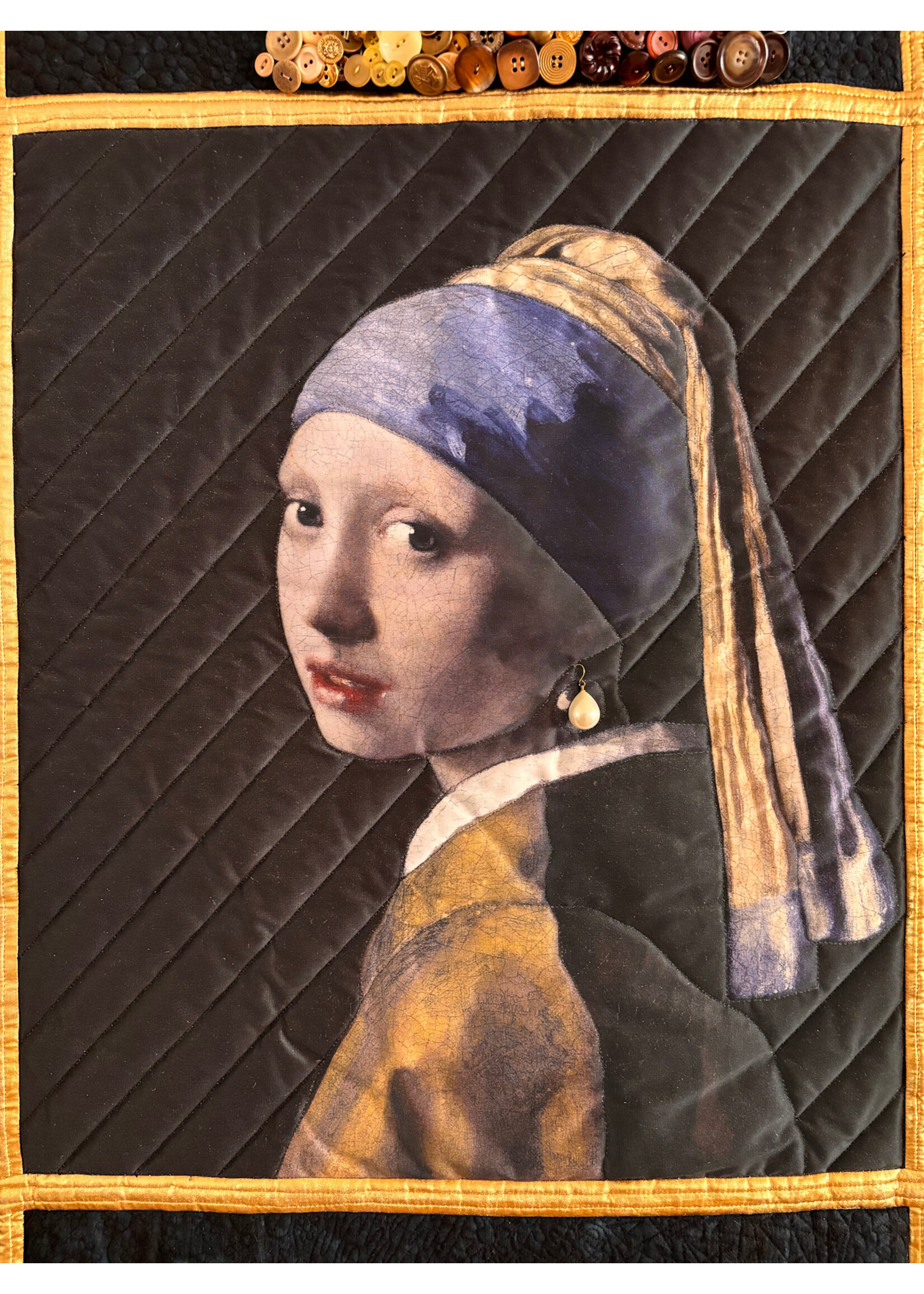 Quilt - Meisje met de parel - 215 cm x 220 cm