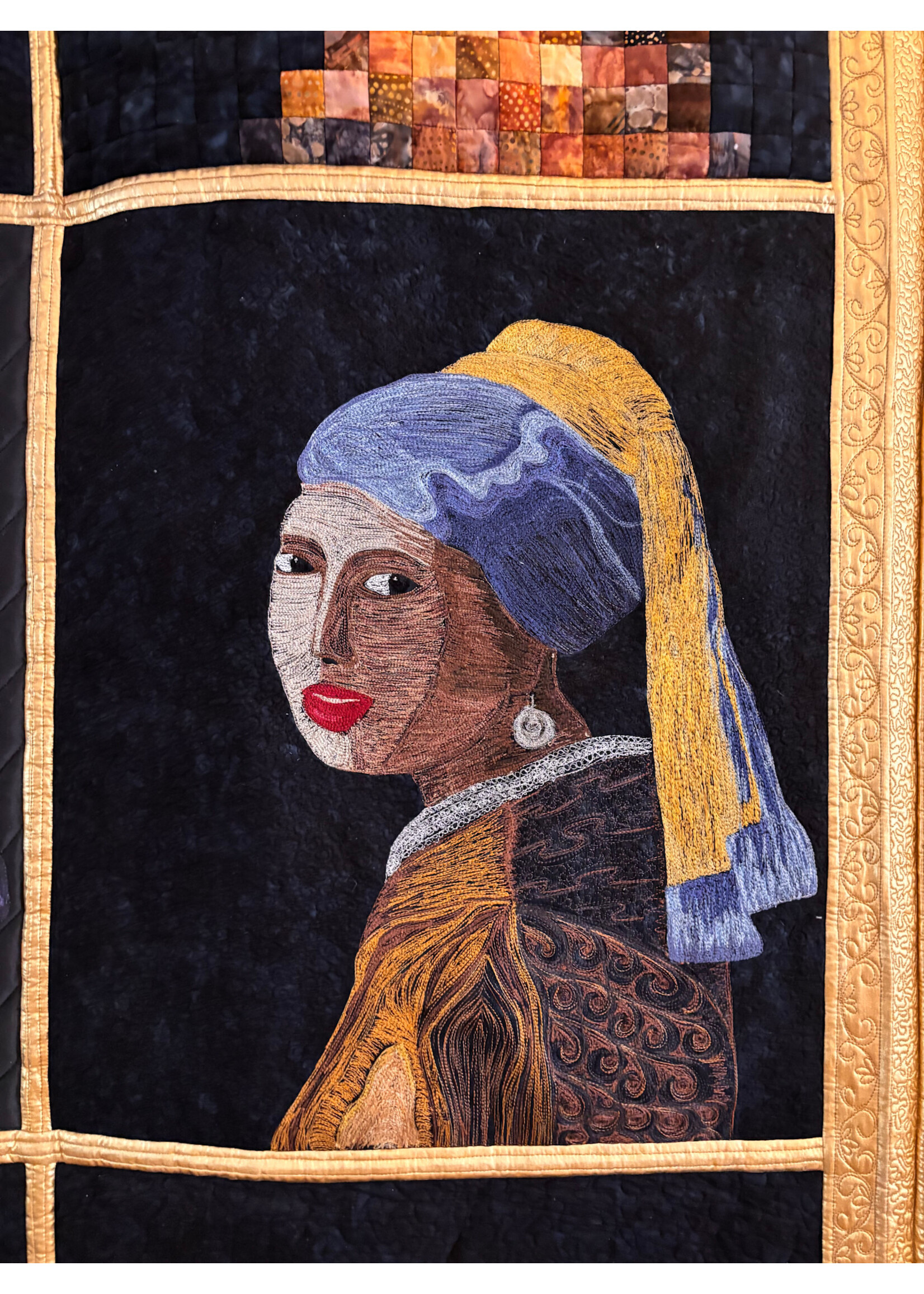 Quilt - Meisje met de parel - 215 cm x 220 cm
