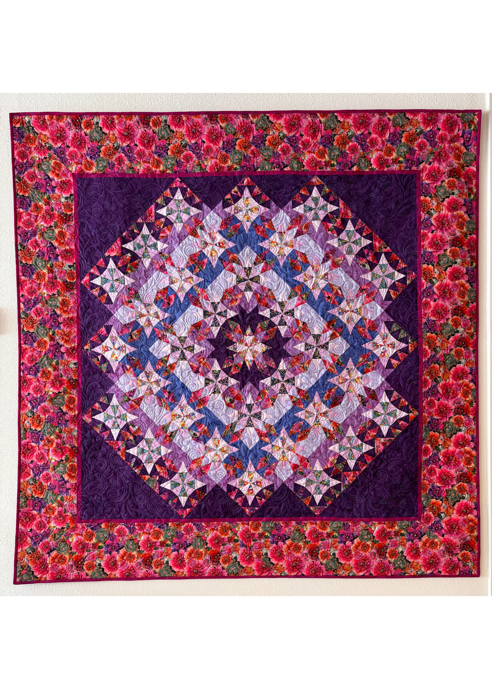 Quilt - Whimsical Flower Garden - 165 cm x 165 cm