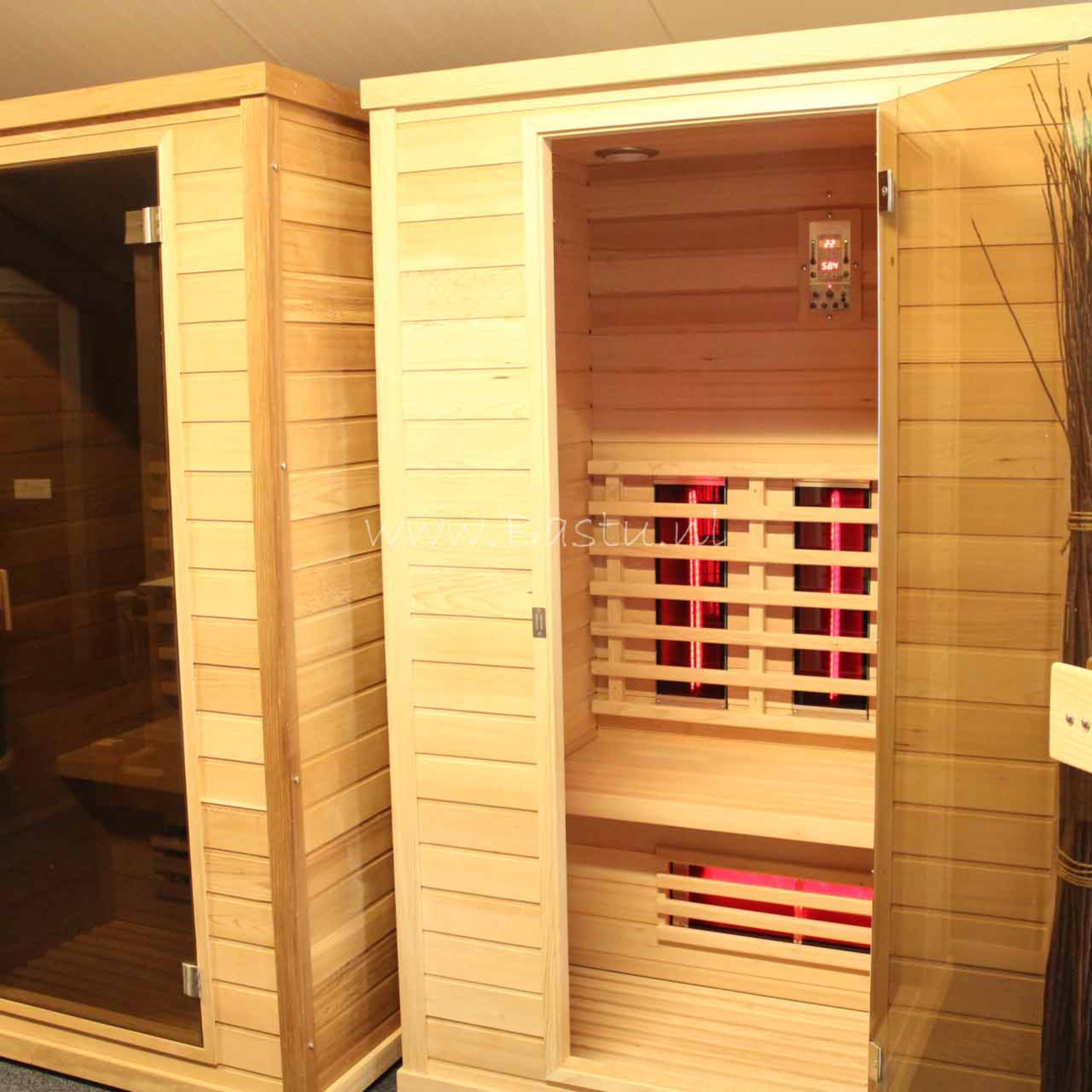 haat garen Vriendin Full spectrum infraroodsauna 110 x 100 | Bastu - Bastu Sauna's en Hottubs