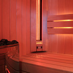 Bastu Combisauna PROF. 160 x 100 Philips infraroodlampen én een saunakachel